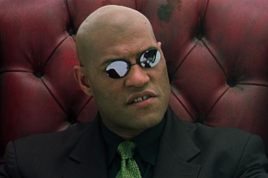 Screenshot of Laurence Fishburne in The Matrix (1999)